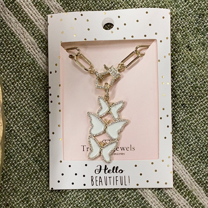Treasure Jewels -White Butterfly
