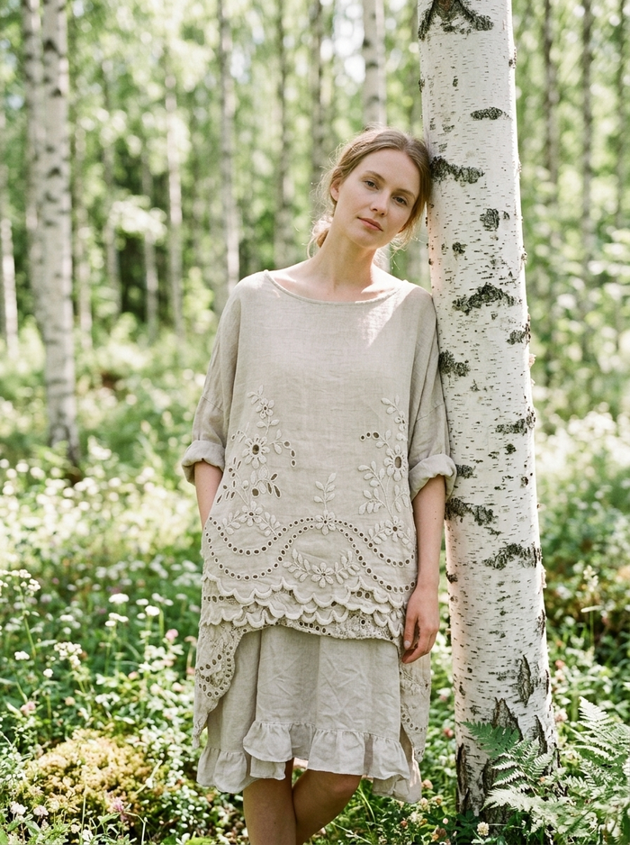 Tunic Whisper Birch - birch grove lifestyle mood
