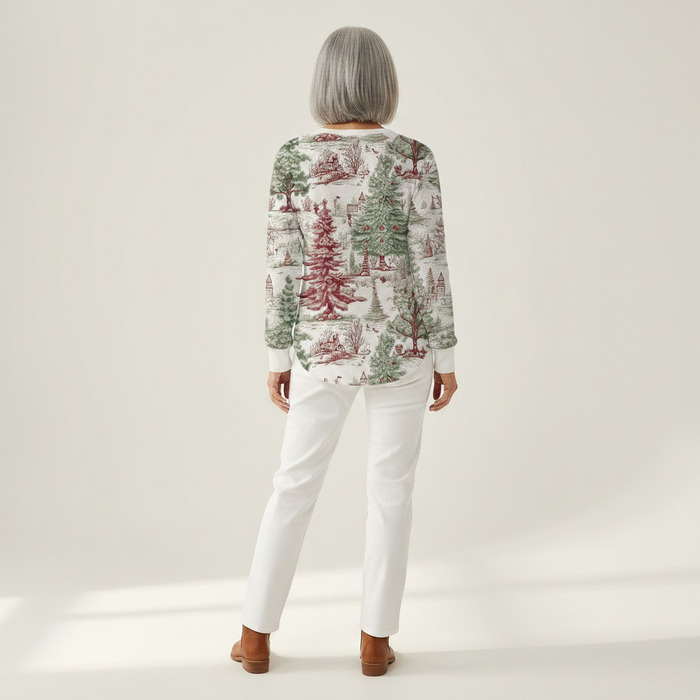 Tuovi - Winter Forest Waffle Henley