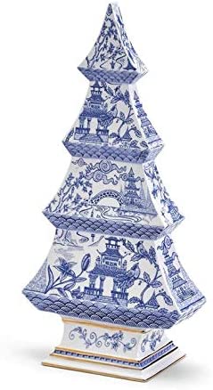 Two's Company - Blue & White Christmas Tree