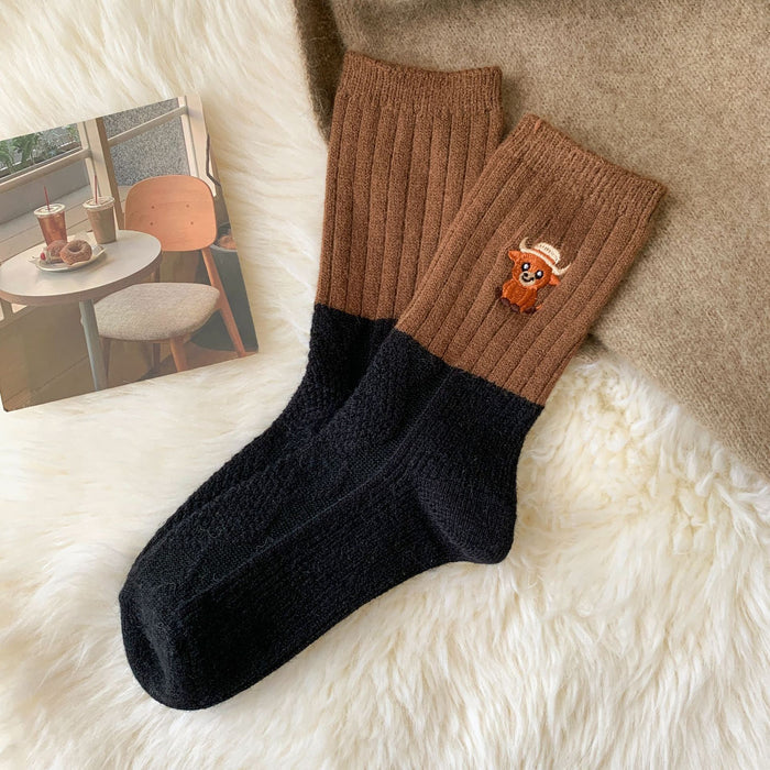 Untuva | Plush Warm Mid-Calf Socks