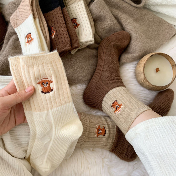 Untuva | Plush Warm Mid-Calf Socks