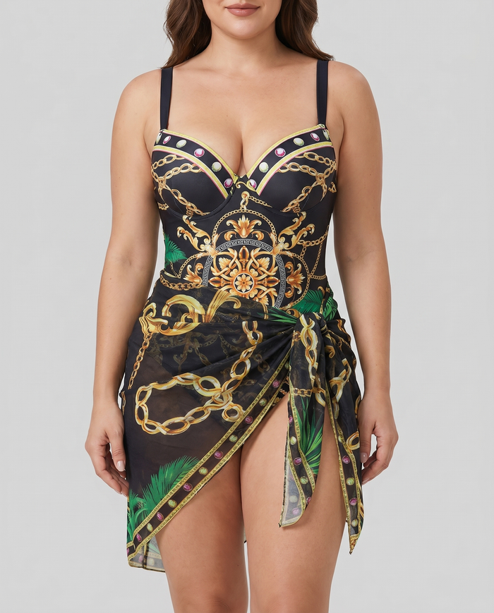 Valen | Push-up with Skirt Beach Swimsuit