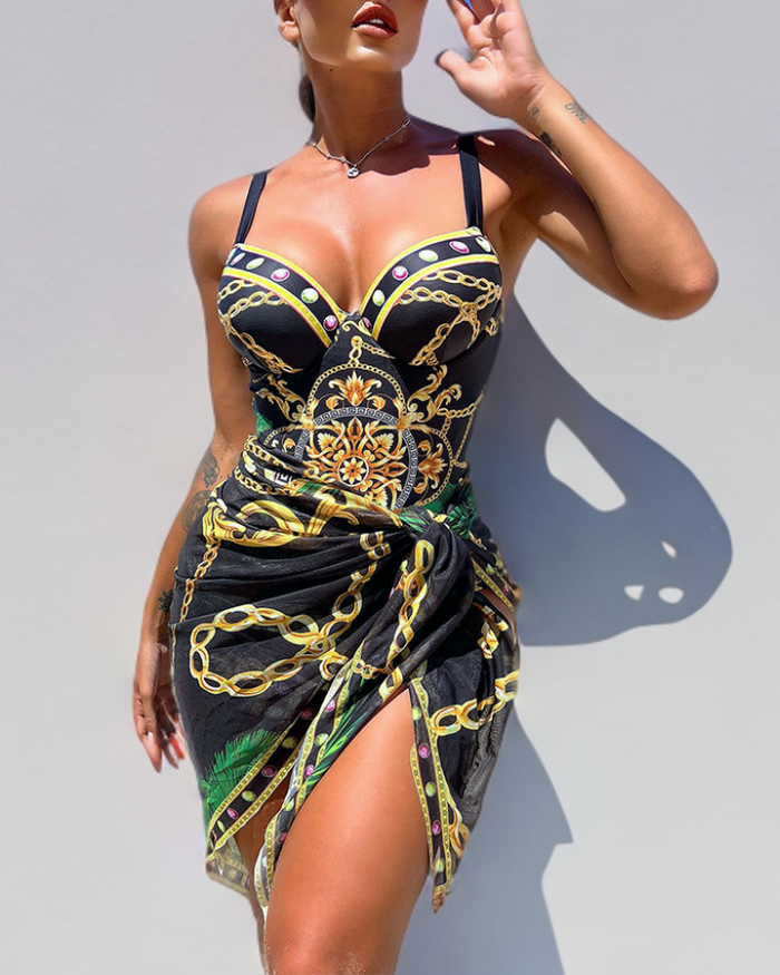 Valen | Push-up with Skirt Beach Swimsuit