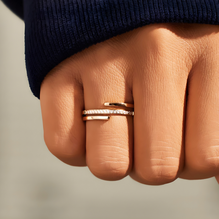 Valentina | Gold-Plated Spiral Ring