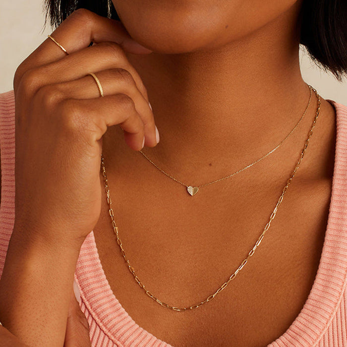 Valeria | Brilliant Heart Necklace