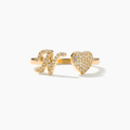 Valeria | Gold-Plated Love Initial Ring