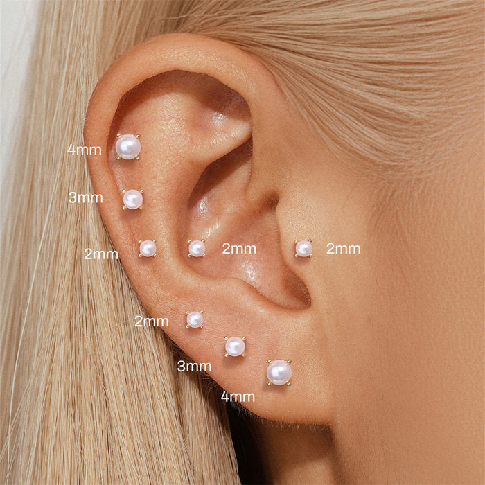 Valeria | Gold-Tone Delicate Paul Hoops with Modern Surface
