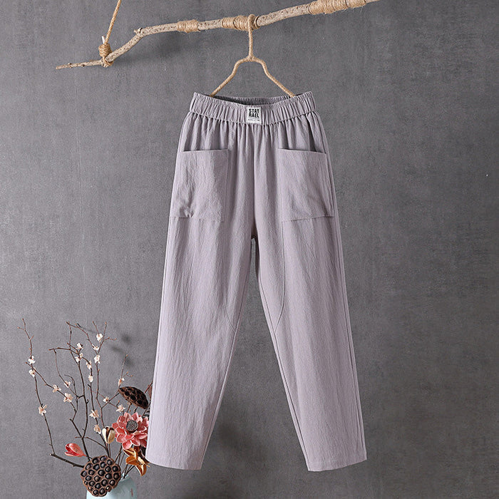 Valma - Flared Trousers with Flap Pockets