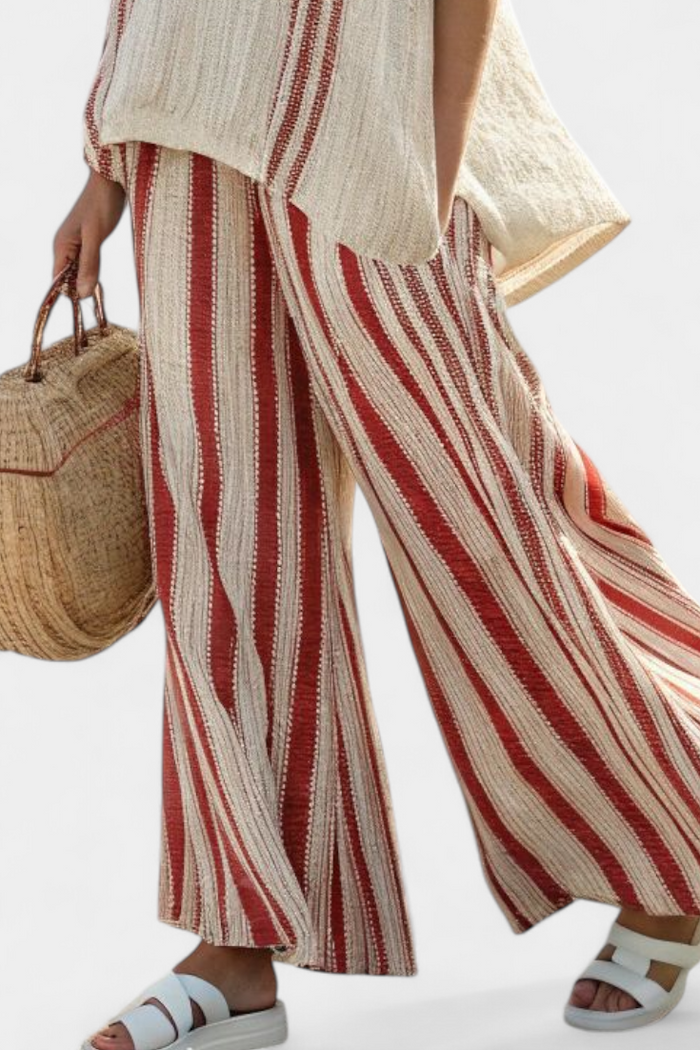 Vanessa | Elegant Set Striped Rojas