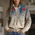 Vappu - Peacock Feather Zip Bomber