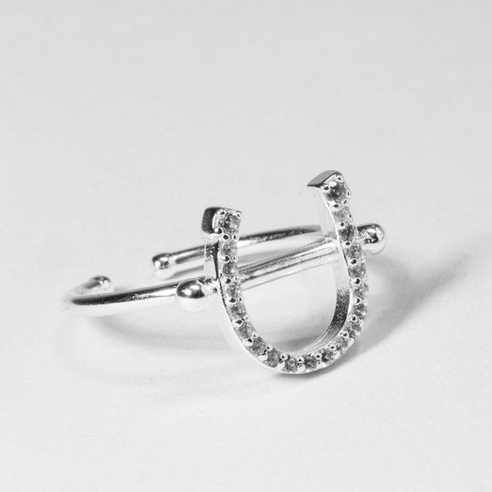 Veera | Silver Horseshoe Ring