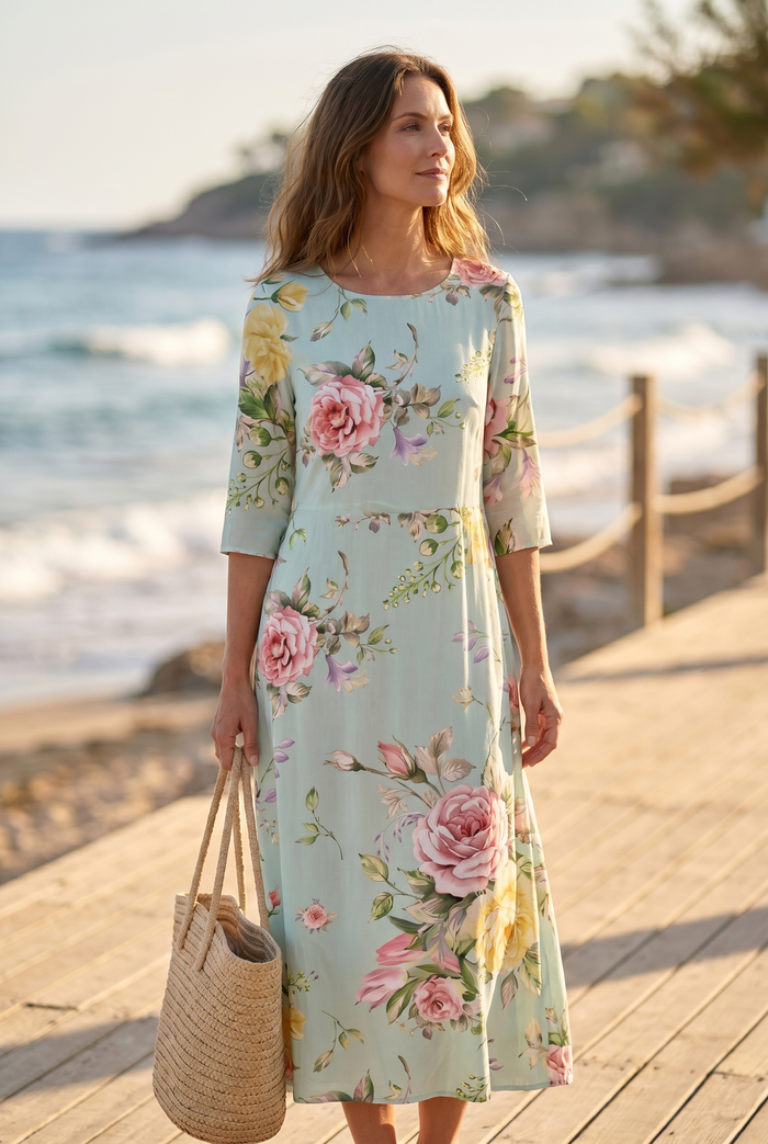 Verity | Sunset Bloom Maxi Dress