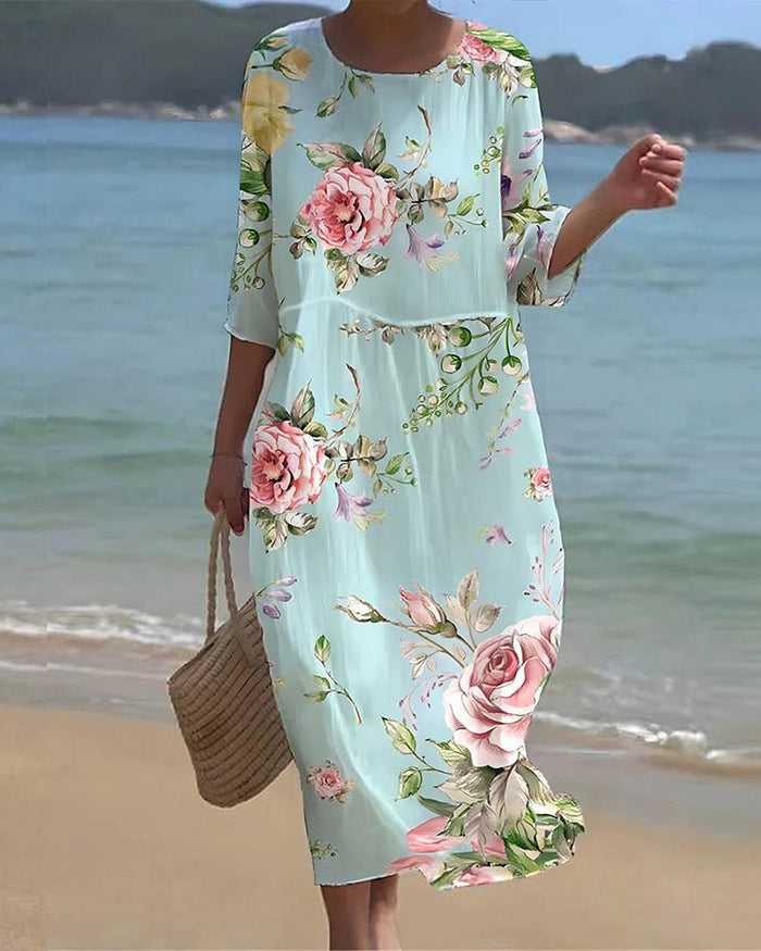 Verity | Sunset Bloom Maxi Dress