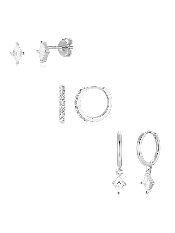 Veronika | Gold-Plated Delicate Earrings with Shine