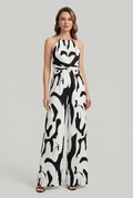 Victoria | Jumpsuit Halter Printed
