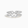 Victoria | Lightning Bolt Silver Ring
