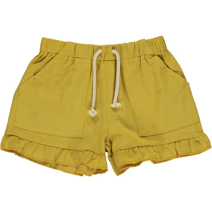 Vignette| Brynlee Ruffle Shorts, Gold, 5T