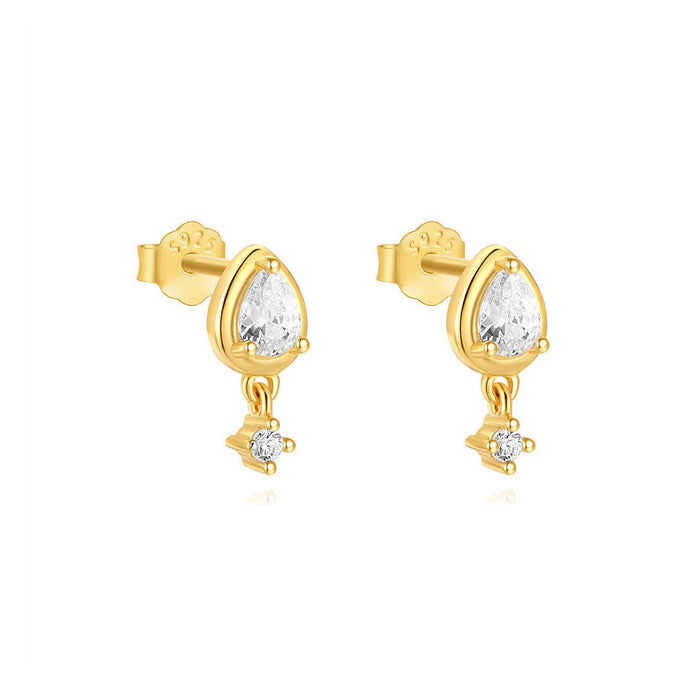 Viktorie | Gold-Plated Delicate Earrings with Soft Shine