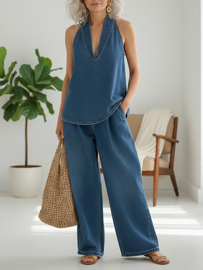 Vilma - Two-Piece Denim Set