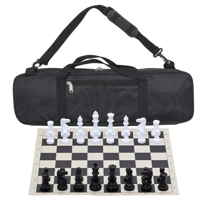 Vinyl Roll-Up Tournament Set | 50 mm Squares | Premier Bag