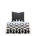 Vinyl Roll-Up Tournament Set | 50 mm Squares | Zip Canvas Bag