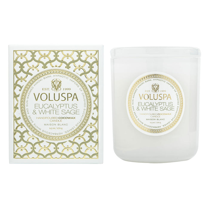 Voluspa | Eucalyptus and White Sage 9.5 oz Candle