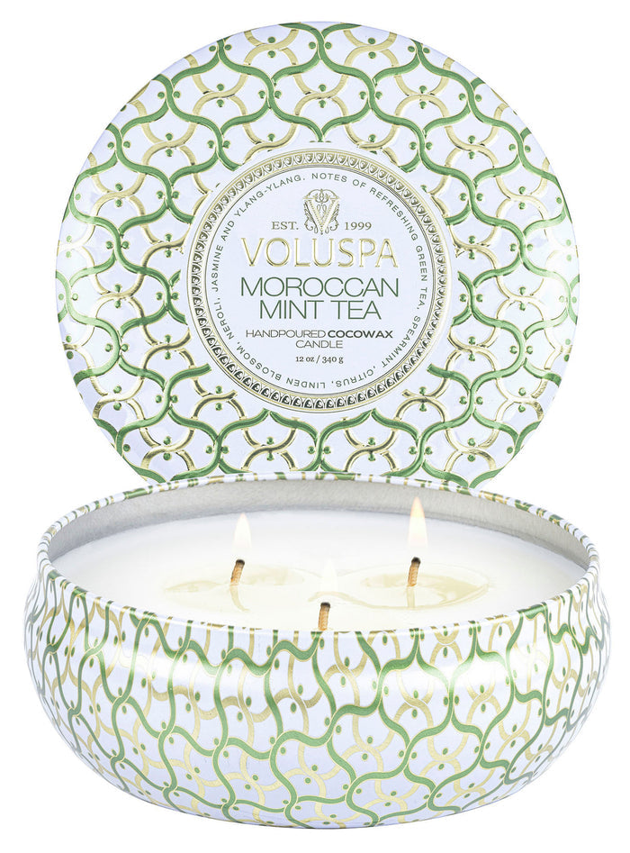 Voluspa | Moroccan Mint Tea Large Tin Candle