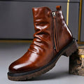 Waxed Italian Leather Boots