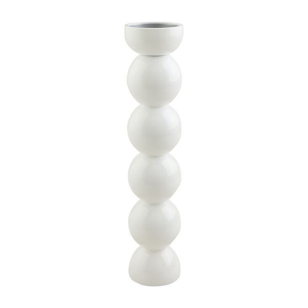 White Lacquered Candlesticks