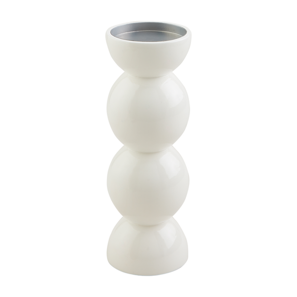 White Lacquered Candlesticks