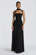 Zafira | Effect Lacquered Maxi Dress