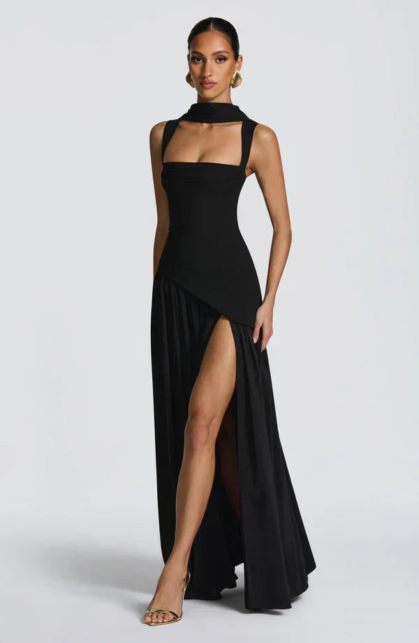 Zafira | Effect Lacquered Maxi Dress