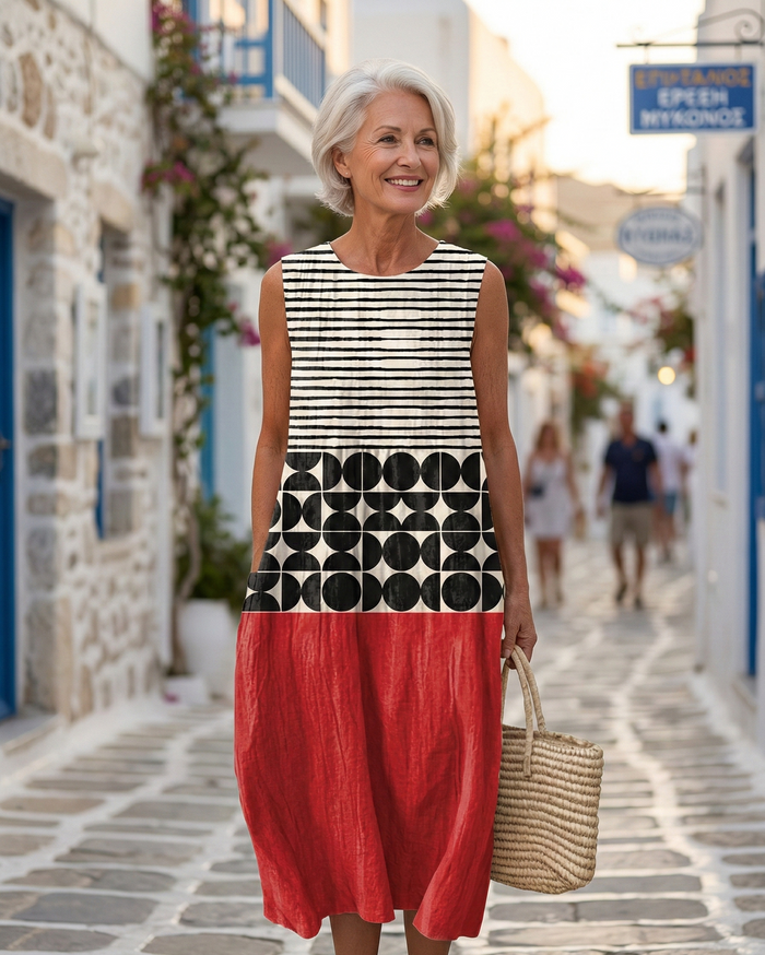 Zoe | Colourful Midi Dress